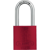 Safety Padlock, Red, Keyed Different, Aluminum, 1-1/2" Width Rock Safety Industrial Ltd