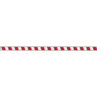 Marqueur robuste pour le sol Tough-Mark, Rectangle, 48" lo x 2" la, Rouge et blanc, Poly&eacute;thyl&egrave;ne Rock Safety Industrial Ltd