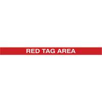 Marqueur robuste pour le sol Tough-Mark, Rectangle, 48" lo x 2" la, Rouge, Poly&eacute;thyl&egrave;ne Rock Safety Industrial Ltd