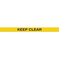 Marqueur robuste pour le sol Tough-Mark, Rectangle, 48" lo x 2" la, Jaune, Poly&eacute;thyl&egrave;ne Rock Safety Industrial Ltd