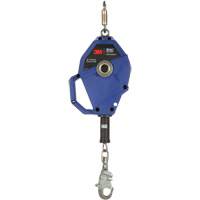 Cordage de s&eacute;curit&eacute; autor&eacute;tractable avec verrouillage intelligent, 20', Acier inoxydable, Pivotant Rock Safety Industrial Ltd
