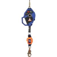 Cordage de s&eacute;curit&eacute; autor&eacute;tractable avec verrouillage intelligent, 20', Acier galvanis&eacute;, Pivotant Rock Safety Industrial Ltd