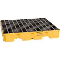 Palette de confinement des d&eacute;versements, Capacit&eacute; de d&eacute;versement 66 gal. US, 51,5'' x 51,5'' x 8" Rock Safety Industrial Ltd