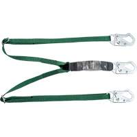 V-Series Lanyard, 6', Snap Hook Center, Snap Hook Leg Ends, Polyester Rock Safety Industrial Ltd