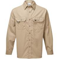 UltraSoft&reg; 7 oz. Deluxe Work Shirt, Small, Khaki Rock Safety Industrial Ltd