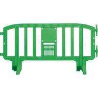 Movit Barricade, Interlocking, 78" L x 39" H, Green Rock Safety Industrial Ltd