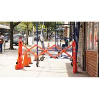 Multi-Gate Barricade, 43" H x 90" L, Orange Rock Safety Industrial Ltd