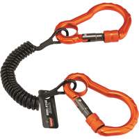Longe porte-outils Squids 3166, Spirale, Mousqueton double Rock Safety Industrial Ltd
