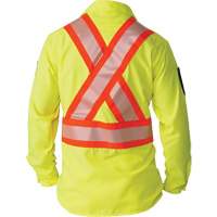Chemise &agrave; manches longues haute visibilit&eacute; ind&eacute;chirable, Polyester, Petit, Jaune lime haute visibilit&eacute; Rock Safety Industrial Ltd