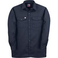 Chemise de travail &agrave; manches longues en tissu crois&eacute;, Hommes, Moyen (grande taille), Bleu marine Rock Safety Industrial Ltd