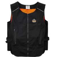 Veste de refroidissement &agrave; changement de phase l&eacute;g&egrave;re avec sachets 6260 Chill-Its, Petit/Moyen, Noir Rock Safety Industrial Ltd