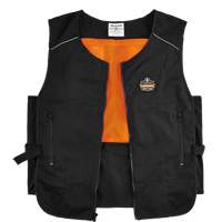 Veste de refroidissement &agrave; changement de phase l&eacute;g&egrave;re avec sachets 6260 Chill-Its, Petit/Moyen, Noir Rock Safety Industrial Ltd
