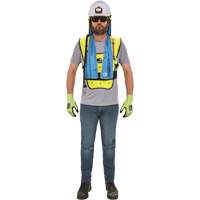 Chill-Its&reg; 6687 Economy Dry Evaporative Cooling Vest, Small/Medium, High Visibility Lime-Yellow Rock Safety Industrial Ltd