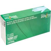 Puncture-Resistant Medical-Grade Disposable Gloves, 2X-Large, Nitrile, 3.5-mil, Powder-Free, Blue, Class 2 Rock Safety Industrial Ltd