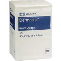 &eacute;ponges de gaze, Tampon, 4" lo x 4" la, Dispositif m&eacute;dical Non m&eacute;dical Rock Safety Industrial Ltd