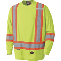 6996 Chandail haute visibilit&eacute; &agrave; manches longues, Polyester, T-petit, Jaune lime haute visibilit&eacute; Rock Safety Industrial Ltd