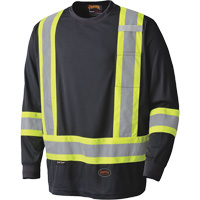 6997 Chandail de s&eacute;curit&eacute; &agrave; manches longues, Polyester, T-petit, Noir Rock Safety Industrial Ltd