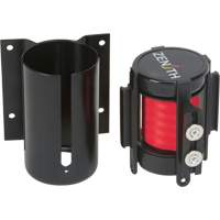 Wall Mount Barrier with Magnetic Tape, Steel, Screw Mount, 7', Red Tape Rock Safety Industrial Ltd