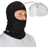 N-Ferno&reg; Zippered Balaclava Face Mask with Bump Cap Insert, Fleece/Polyester, Black Rock Safety Industrial Ltd