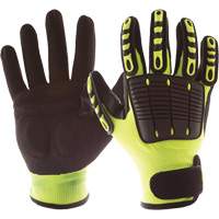 Gants de protection contre les chocs Back Tracker avec protection dorsale de la main, Petit, Paume en Nitrile, Poignet Boucle et crochet Rock Safety Industrial Ltd