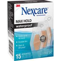 Pansements imperm&eacute;ables &agrave; tenue maximale Nexcare, Assorti, Plastique, St&eacute;rile Rock Safety Industrial Ltd