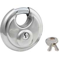 Cadenas &agrave; arceau prot&eacute;g&eacute;, Argent, Cl&eacute;s diff&eacute;rentes, Acier inoxydable, Largeur de 2-3/4" Rock Safety Industrial Ltd