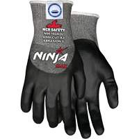 Ninja&reg; Max Cut Resistant Gloves, Size Medium, 10 Gauge, Bi-Polymer Coated, Dyneema&reg; Shell, ASTM ANSI Level A3 Rock Safety Industrial Ltd
