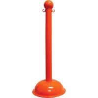 Heavy-Duty Stanchion, 40" High, Orange Rock Safety Industrial Ltd