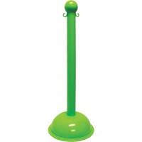 Heavy-Duty Stanchion, 40" High, Green Rock Safety Industrial Ltd