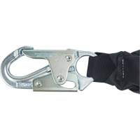 Miller&reg; HP Shock-Absorbing Lanyard, 4', Locking Rebar Hook Center, Locking Snap Hook Leg Ends, Polyester Rock Safety Industrial Ltd