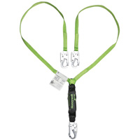 Miller&reg; HP Shock-Absorbing Lanyard, 4', Locking Snap Hook Center, Locking Snap Hook Leg Ends, Polyester Rock Safety Industrial Ltd