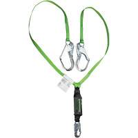Miller&reg; HP Shock-Absorbing Lanyard, 6', Locking Rebar Hook Center, Locking Snap Hook Leg Ends, Polyester Rock Safety Industrial Ltd