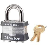 Laminated Padlock, Silver, Keyed Alike, Laminated Steel, 1-3/4" Width Rock Safety Industrial Ltd