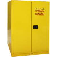 Flammable Storage Cabinet, 90 Gal., 2 Door, 43" W x 66" H x 34" D Rock Safety Industrial Ltd