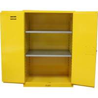 Flammable Storage Cabinet, 90 Gal., 2 Door, 43" W x 66" H x 34" D Rock Safety Industrial Ltd