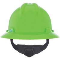Casque de s&eacute;curit&eacute; &agrave; fente et bordure compl&egrave;te V-Gard, R&eacute;pond aux normes CSA type 1, Suspension Rochet, Non ventil&eacute; Rock Safety Industrial Ltd