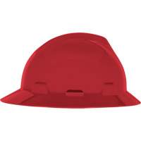 Casque de s&eacute;curit&eacute; &agrave; fente et bordure compl&egrave;te V-Gard, Suspension &agrave; douille, Non ventil&eacute; Rock Safety Industrial Ltd