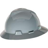 Casque de s&eacute;curit&eacute; &agrave; fente et bordure compl&egrave;te V-Gard, Suspension &agrave; douille, Non ventil&eacute; Rock Safety Industrial Ltd