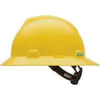 V-Gard&reg; Slotted Full-Brim Hardhat, Meets CSA Type 1, Quick-Slide Suspension, Non-Vented Rock Safety Industrial Ltd