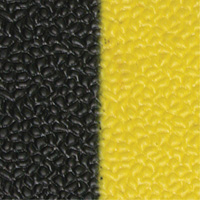 Airsoft Anti-Fatigue Mat, Pebbled, 3' x 5' x 3/8", Black/Yellow, PVC Sponge Rock Safety Industrial Ltd