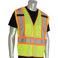 Dynamic Pip&reg; High Visibility Breakaway Vest, High Visibility Lime-Yellow, X-Large, Polyester Rock Safety Industrial Ltd