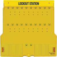 Trilingual Covered Lock Station, None Padlocks, 20 Padlock Capacity, Padlocks Not Included Rock Safety Industrial Ltd