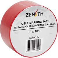 Aisle Marking Tape, 2" x 108', PVC, Red Rock Safety Industrial Ltd