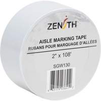Aisle Marking Tape, 2" x 108', PVC, White Rock Safety Industrial Ltd