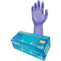 Blurite 6 EC Extended Cuff Examination Gloves, Small, Nitrile, 6-mil, Powder-Free, Purple, Class 2 Rock Safety Industrial Ltd