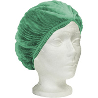 Ronco Care Pleated Bouffant Cap, Polypropylene, 21", Green Rock Safety Industrial Ltd