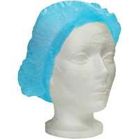 Ronco Care Pleated Bouffant Cap, Polypropylene, 24", Blue Rock Safety Industrial Ltd