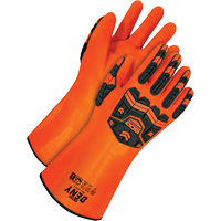 Deny Chemical Resistant Gloves, Size 9, 14" L, PVC, Terry Cloth Inner Lining Rock Safety Industrial Ltd