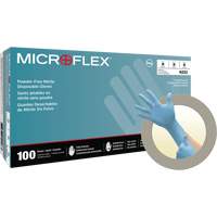 N20 Disposable Gloves, Small, Nitrile, 4.7-mil, Powder-Free, Blue Rock Safety Industrial Ltd