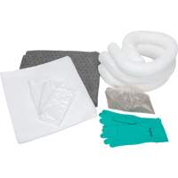 Trousse d'&eacute;quipement de lutte contre les d&eacute;versements, Huile seulement/Universel, Sac, Absorbance de 10 gal. US Rock Safety Industrial Ltd